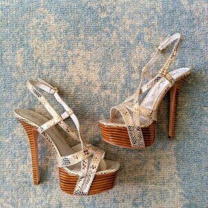 Alice + Olivia Leia Metallic Heels